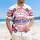 USA 250th Anniversary Emblem: Patriotic Freedom Hibiscus & Eagle Design Short-sleeve Hawaiian Shirt - 4