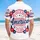 USA 250th Anniversary Emblem: Patriotic Freedom Hibiscus & Eagle Design Short-sleeve Hawaiian Shirt - 5