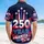 America 250th Anniversary Tropical Jet Smoke Banner 1776-2026 Patriotic Short-sleeve Hawaiian Shirt - 5