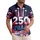 America 250th Anniversary Tropical Jet Smoke Banner 1776-2026 Patriotic Short-sleeve Hawaiian Shirt - 1