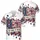 USA 250th Anniversary Patriotic Stars Stripes Freedom Banner Daisy Wreath Floral Short-sleeve Hawaiian Shirt - 3
