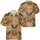 USA 250th Birthday Patriotic Eagle Flag Scrollwork Parchment Design Short-sleeve Hawaiian Shirt - 3