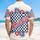 USA 250th Anniversary America Word Hawaiian Hibiscus Palm Checkerboard Est. 1776 Short-sleeve Hawaiian Shirt - 5