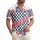 USA 250th Anniversary America Word Hawaiian Hibiscus Palm Checkerboard Est. 1776 Short-sleeve Hawaiian Shirt - 1