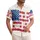 USA 250th Anniversary Floral Flag: Daisy Blue Crimson White Golden Yellow Short-sleeve Hawaiian Shirt - 1