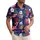 America 250th Patriotic Hawaiian Flag Eagle Hibiscus Print Short-sleeve Hawaiian Shirt - 1