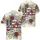 USA 250th Anniversary Freedom Banner: Patriotic Floral Scrollwork Illustration Short-sleeve Hawaiian Shirt - 3