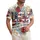 USA 250th Anniversary Freedom Banner: Patriotic Floral Scrollwork Illustration Short-sleeve Hawaiian Shirt - 1