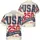 America 250th Anniversary USA 250 Years Freedom 1776-2026 Patriotic Hawaiian Distressed Navy Stars Short-sleeve Hawaiian Shirt - 4
