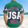 USA 250th Anniversary Hawaiian Star USA Text 1776-2026 Crimson Green Short-sleeve Hawaiian Shirt - 7