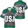 USA 250th Anniversary Hawaiian Star USA Text 1776-2026 Crimson Green Short-sleeve Hawaiian Shirt - 5