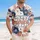 America 250th Anniversary 1776 Hawaiian Patriotic Tropical Red White Blue Gold Short-sleeve Hawaiian Shirt - 5