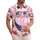 USA 250th Anniversary Pig: Flag Bandana, Bubble Gum, Hibiscus, Plumeria Scroll Short-sleeve Hawaiian Shirt - 1
