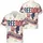 America 250th Freedom Stars Banner 1776 2026 Patriotic Stripes Tropical Motif Short-sleeve Hawaiian Shirt - 3