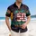 USA 250th Anniversary: Patriotic Distressed 250 Stars Stripes, Golden Wings, Independence 1776 Short-sleeve Hawaiian Shirt - 4