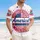 USA 250th Anniversary Tropical Americana Stars Stripes Freedom Emblem 1776-2026 Short-sleeve Hawaiian Shirt - 4