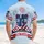America 250th Birthday Patriotic Cowboy Boots Red White Blue Fireworks 1776 2026 Short-sleeve Hawaiian Shirt - 5