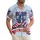 America 250th Birthday Patriotic Cowboy Boots Red White Blue Fireworks 1776 2026 Short-sleeve Hawaiian Shirt - 1