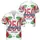 America 250th Anniversary: Red Knit 250, Navy America Script, Tropical Patriotic Design Short-sleeve Hawaiian Shirt - 3