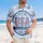 Patriotic Hibiscus USA Emblem 1776 - USA 250th Anniversary Independence Day Hawaiian Shirt - 4