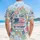 We The People Distressed Flag 1776 - USA 250th Anniversary Tropical Celebration Motif Hawaiian Shirt - 5