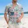 We The People Distressed Flag 1776 - USA 250th Anniversary Tropical Celebration Motif Hawaiian Shirt - 4