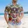 Bald Eagle American Flag Cross - USA 250th Anniversary 1776-2026 Independence Day Hawaiian Shirt - 4