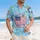 Distressed American Flag 1776-2026 Tropical - USA 250th Anniversary Independence Day Hawaiian Shirt - 4