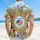 Distressed American Flag 250th Anniversary Emblem - USA 1776-2026 Tropical Patriotic Hawaiian Shirt - 5