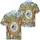 Distressed American Flag 250th Anniversary Emblem - USA 1776-2026 Tropical Patriotic Hawaiian Shirt - 3