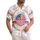 USA 250th Anniversary 1776 Flag Emblem - Tropical Patriotic Flowers We The People Hawaiian Shirt - 1