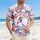 Frog Roller Skates 1776 Tropical Background - USA 250th Anniversary Liberty Day Gift Hawaiian Shirt - 4