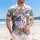 Stylized Fighter Jets American Flag Tropical - USA 250th Anniversary 1776-2026 Hawaiian Shirt - 4