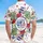 Patriotic Tropical USA Land of the Free 250th Anniversary Independence Day Hawaiian Shirt - 5