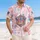 Patriotic Tropical 250 Numeral Badge 1776-2026 - USA 250th Anniversary Freedom Hawaiian Shirt - 4