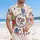Bald Eagle American Flag 1776-2026 - USA 250th Anniversary Patriotic Tropical Floral Hawaiian Shirt - 4