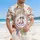 Liberty & Libations 1776 Colonial Woman - USA 250th Anniversary Independence Day Men's Hawaiian Shirt - 4