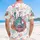 Friendly Cartoon Statue of Liberty Cake 250 - USA 250th Anniversary Patriotic Tropical 1776-2026 Hawaiian Shirt - 5