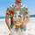 Cartoon Frog American Flag Tropical 1776-2026 - USA 250th Anniversary Independence Day Hawaiian Shirt - 4