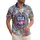 Patriotic Tropical USA Flag 1776 Seal - USA 250th Anniversary Freedom Legacy Hawaiian Shirt - 1