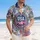 Patriotic Tropical USA Flag 1776 Seal - USA 250th Anniversary Freedom Legacy Hawaiian Shirt - 4