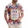 USA 250th Anniversary Emblem 1776-2026 - Patriotic Tropical 4th of July Flag Art Hawaiian Shirt - 1