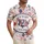 USA Map Patchwork Tropical Art 1776-2026 - USA 250 Years of Freedom Hawaiian Shirt - 1