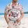 USA Map Patchwork Tropical Art 1776-2026 - USA 250 Years of Freedom Hawaiian Shirt - 4