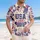 USA 250 Years of Freedom 1776-2026 - Patriotic Hawaiian Tropical Fourth of July Hawaiian Shirt - 4