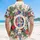 1776 Flag Patriotic Hawaiian Tropical Floral - USA 250th Anniversary Independence Day Hawaiian Shirt - 5