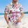 America Script Ribbon 1776-2026 - USA 250th Anniversary Patriotic Tropical Gift for Dad Hawaiian Shirt - 4