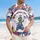 Cheerful Frog Scooter American Flag 1776 - USA 250th Anniversary Independence Day Celebration Hawaiian Shirt - 4