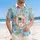 Betsy Ross Flag 1776-2026 Tropical - USA 250th Anniversary Independence Day Patriotic Hawaiian Shirt - 4