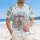 Frog Colonial Soldier 1776 Flag - USA 250 Years of Freedom Independence Day Gift Hawaiian Shirt - 4